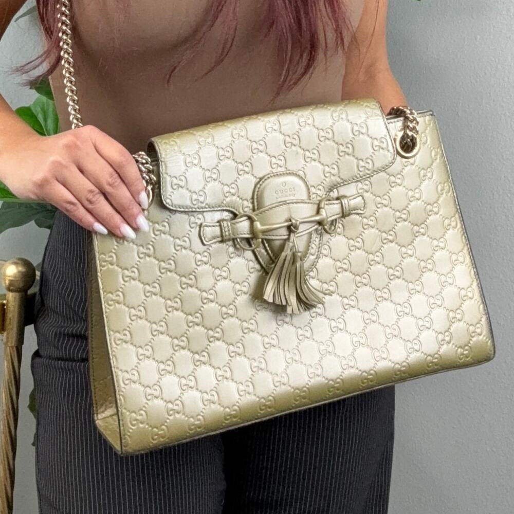 💎✨GORGEOUS✨💎 Authentic Gucci Guccissima Emily Shoulder bag